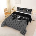 thumbnail image 2 of Manfei Cute Polka Dot King Size Comforter Sets,Kawaii Bowknot Comforters King Size,Black Reversible,3-Piece,1 Comforter and 2 Pillowcases, 2 of 7