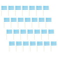thumbnail image 2 of Masteelf 400 pcs Checkered Toothpicks Flags Oktoberfest Blue And White Checkered Toothpick Flag Dessert Topper Oktoberfest Picks Bavarian Flag Cupcake Topper Picks, 2 of 8