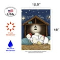 thumbnail image 2 of Toland Home Garden Silent Night Sheep Christmas Flag Double Sided 12x18 Inch, 2 of 5