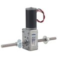 thumbnail image 1 of Worm Gear Motor Right and Left Hand Shaft Coaxial M8 Thread Speed Reduction 1280 Motor with FlangeSpeed Reduction Rate 31, 1 of 5
