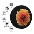 thumbnail image 4 of Goofa Orange Dalia Pattern Universal Tire Cover for Jeep, SUV, Truck, and Trailer – Waterproof, UV-Resistant,Easy to Install, Fits 14"-17" Tires-15 inch, 4 of 6