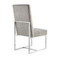 thumbnail image 4 of Manhattan Comfort Element 18.9" Velvet Dining Chair in Steel Gray, 4 of 5