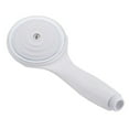 Mlless Simple White Handheld Shower Head for Low Water Pressure, ABS
