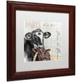 thumbnail image 2 of Trademark Fine Art "Dans la Ferme Cow" Canvas Art by Jennifer Redstreake White Matte, Wood Frame, 2 of 4