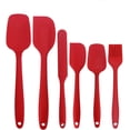 thumbnail image 2 of Juego de 6 espátulas de silicona, espátula integrada, cepillo de aceite, juego para hornear, juego de 6 utensilios de cocina de silicona, 2 of 5