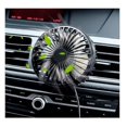 thumbnail image 2 of Car Fan Usb Fan With Night Light, 360 Rotation Clip Fan For Vehicle Air Circulation, 3 Wind Speed Air, 2 of 3
