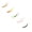 A,B,C,D,E, variant on 5 Pcs Fishing Lures 2.48", 3D Eyes Hard Plastic Crankbait, Minnow Wobbler Bass Pike-Specific Slow Sinking Micro Hard Baits with Single Hooks, Freshwater Saltwater River Lake Fishing