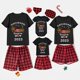 thumbnail image 3 of Pijamas familiares a juego de Navidad, conjunto de Pijamas cortos negros de Dachshund a través de la nieve, 2023, 3 of 4