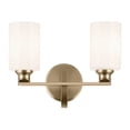 thumbnail image 6 of 55225CPZ Kichler Lighting Gioe - 2 Light Bath Vanity-10.5 Inch Tall and 14.25 Inch Wide-Champagne Bronze Finish-White Glass Color, 6 of 6