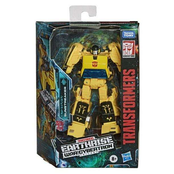 Juguetes originales de Transformers guerra de generaciones para Cybertron Deluxe WFC-E36 Sunstreaker figura de acción modelo coleccionable juguete para regalo Gao Jinjia LED