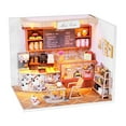 thumbnail image 2 of Milaget gamchiano DIY Dollhouse Handcrafted Creative Cafe Time Cake Shop LED Light Dolls, 2 of 9