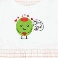 thumbnail image 4 of Inktastic Olive You Girls Baby Dress, 4 of 5