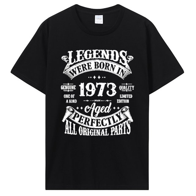 Camiseta divertida hecha en 1973 regalos de cumpleaños cinta de casete camisetas Vintage fiesta abuela abuelo regalo camiseta de verano camisetas de regalo