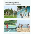 thumbnail image 5 of Badminton Net Set Portable Sports Set for Badminton Tennis Kids Volleyball Pickleball Easy Setup Nylon Net with Poles for Indoor Outdoor Court,16.5FT, 5 of 8
