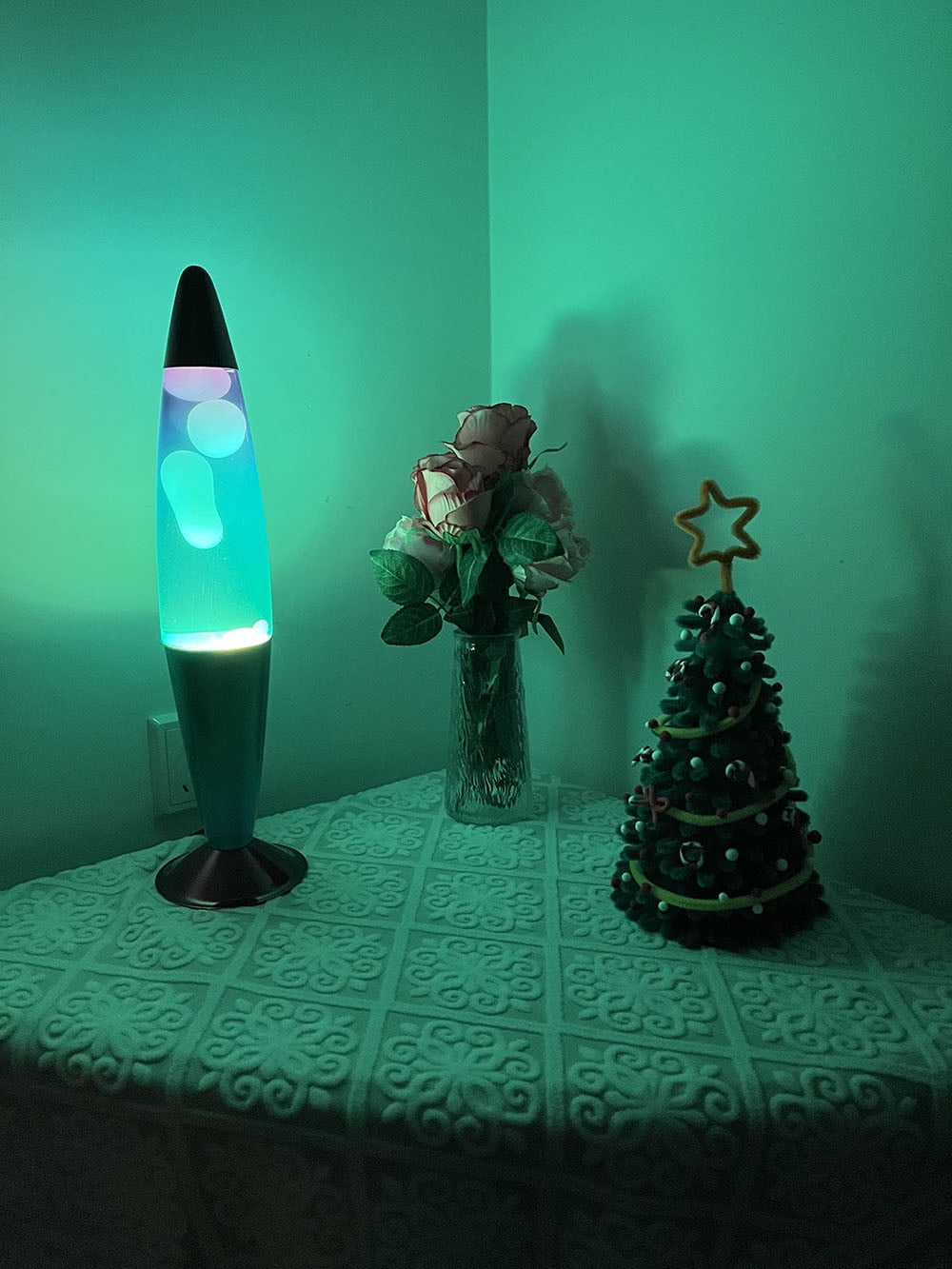 Libubow 16 inches Rainbow Motion Lava Lamp, Clear Liquid