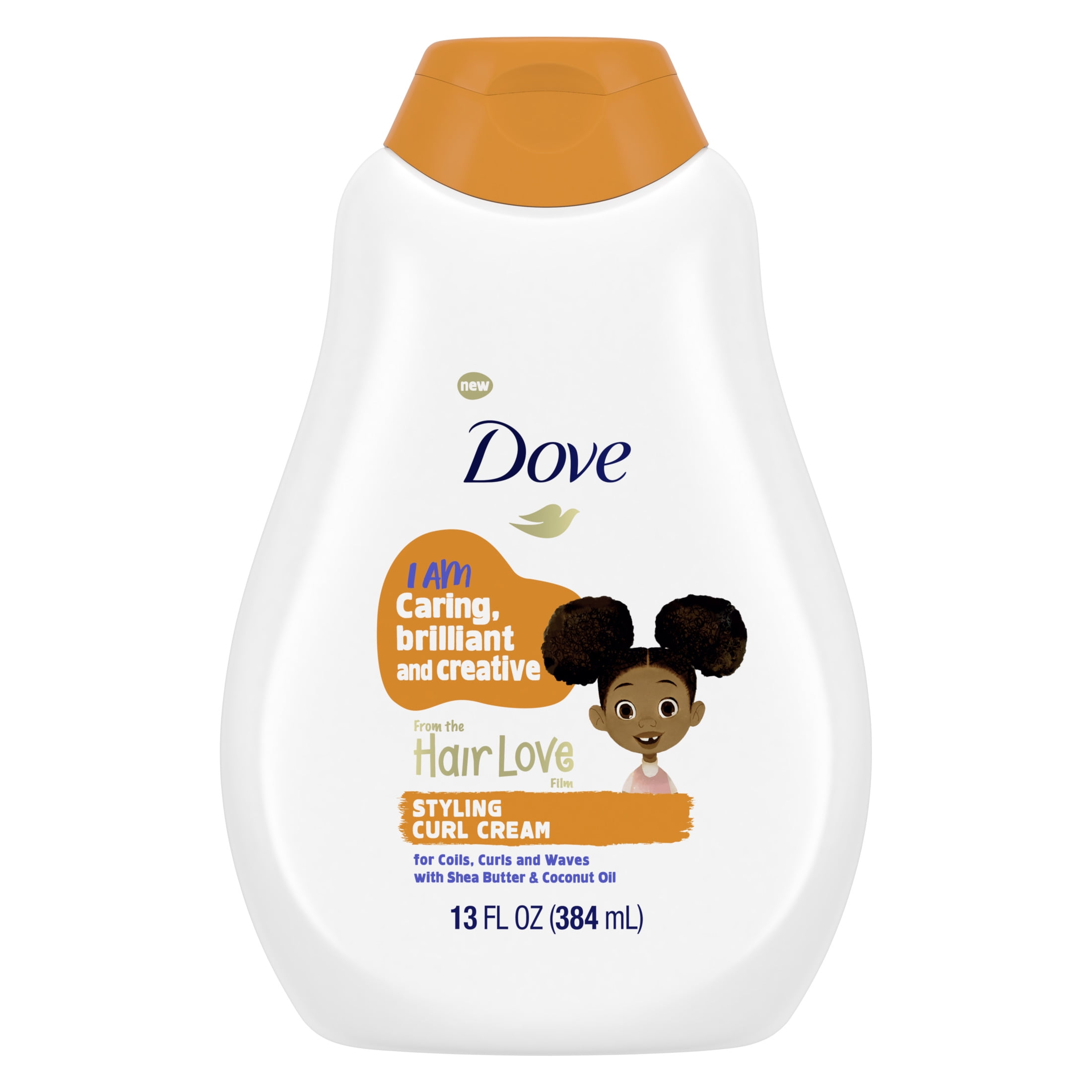 Dove Kids Care Hair Love Styling Curl Cream, Infused with Coconut Oil and  Shea Butter, for Coils, Curls, and Waves, 13 oz 