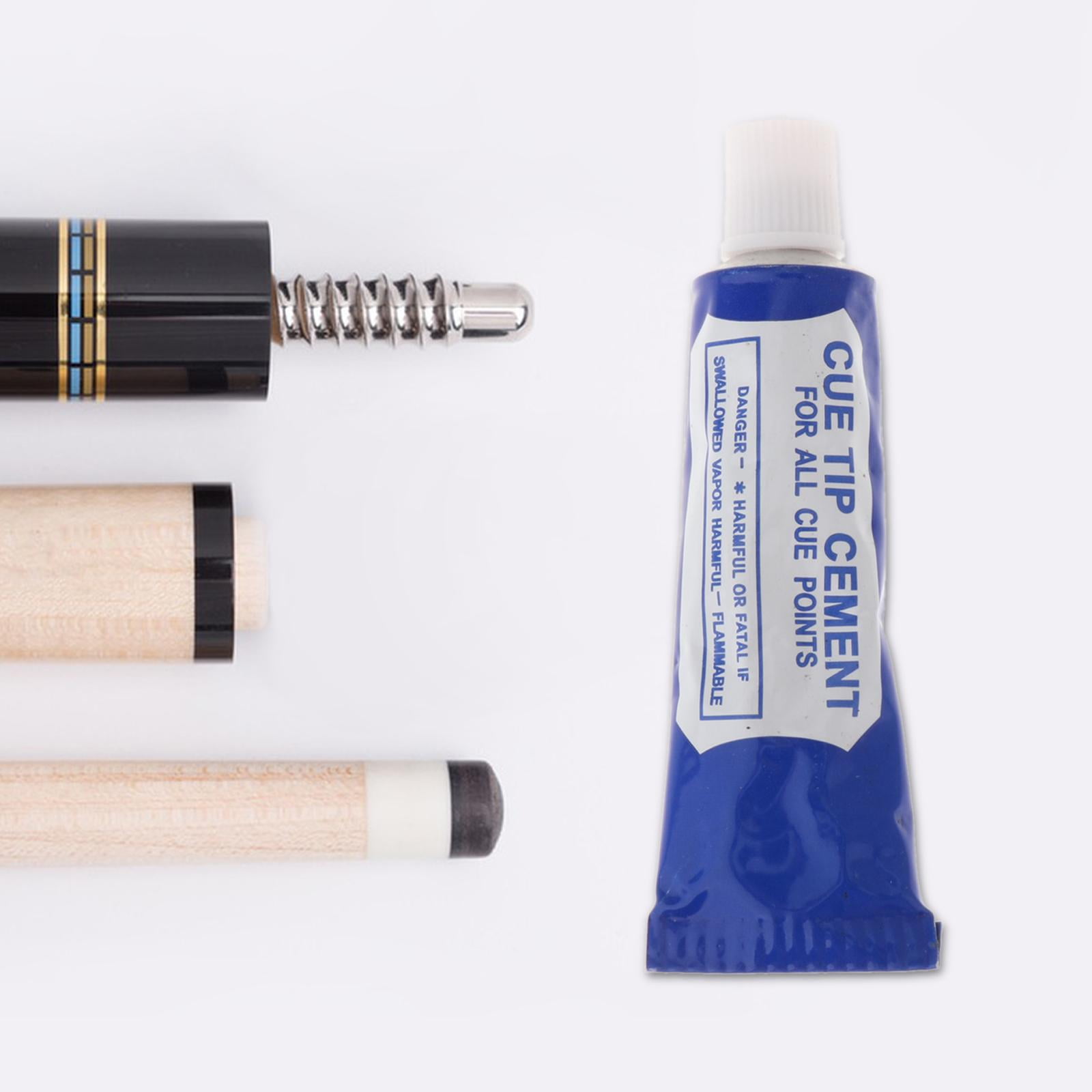 funtasica Glue for Pool Cue Tips Pool Cue Maintenance Multifunctional 16g Quick Drying Clear Glue Easy to Apply Snooker Cue Accessories