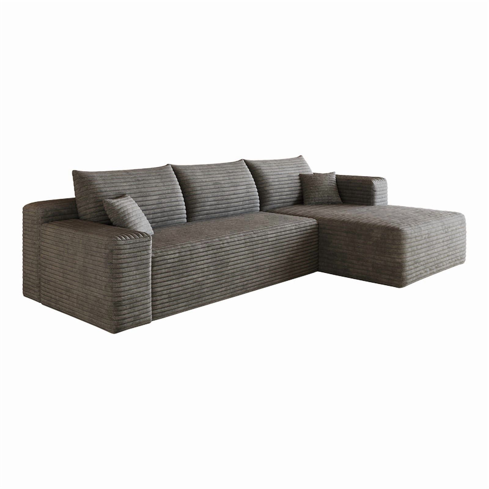 103" Cloud Sectional Sofa, Modern L-Shaped Modular Couch with Chaise Lounge, Minimalist Comfort Deep Seat Sofa for Living Room, Apartment, Bedroom, No Assembly Required