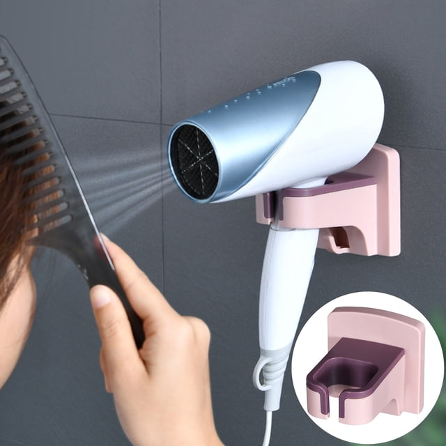 Hairdryer Rack High Durability Waterproof ABS Wall-mounted Hair Dryer Organizer Hook for Home