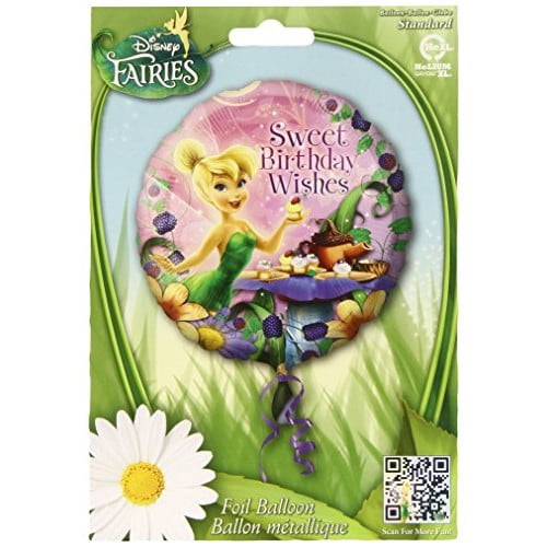 Disney Tinkerbell Fairies Sweet Birthday Wishes 18" Foil Balloon 
