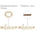thumbnail image 3 of Laser Cut Wood Sign Wall Art Love Letter Sign Arrow Decorative Wall Sculpture Hanging Decor Unfinished for Housewarming Door Wall Room Decoration 28 x 9 x 0.6cm, 3 of 8
