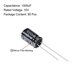 thumbnail image 2 of Uxcell 8x12.5mm 1000uF 10V 105C Capacitores electrolíticos de aluminio de alta temperatura 90 paquetes, 2 of 5