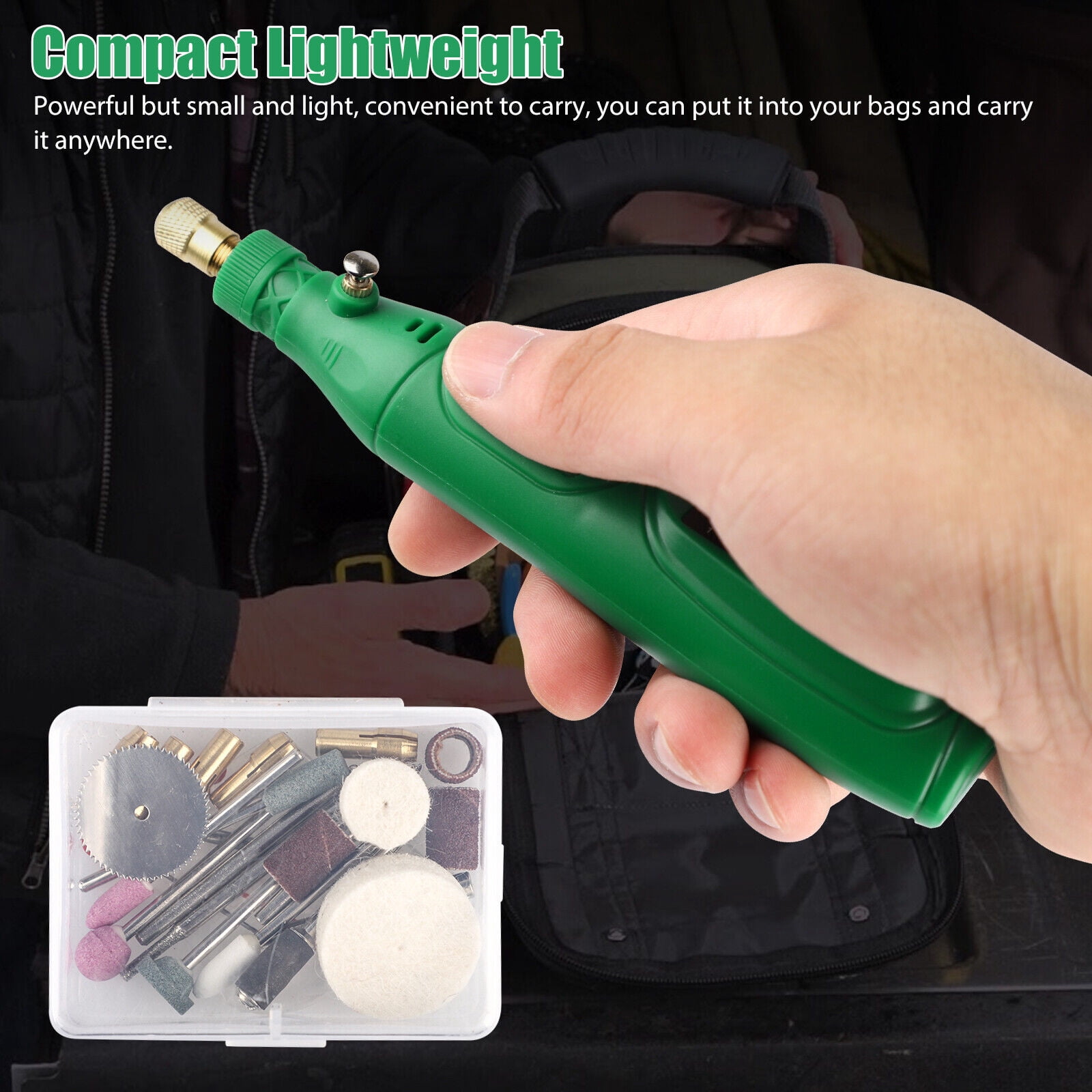 Rotary Tool Kit 5 Speed Cordless Rotary Tool Mini Grinder Rotary Tool Polishing Drill Kit