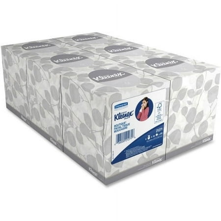 Kleenex Boutique Facial Tissue 2 Ply - White - Fiber - Soft - For Restroom - 95 Quantity Per Box - 6 / Pack