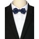 thumbnail image 3 of INSPIRAR CHIC Corbatas de Pajarita para Hombre con Puntos de Diamante, Corbatas Pre-atadas Sólidas para Bodas Formales en Azul Marino, 3 of 4