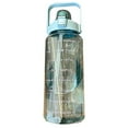 thumbnail image 1 of With Straw Fitness Cup Water Bottle For Home Outdoor Plastic Large-Capacity Transparent 2000ml, 1 of 20