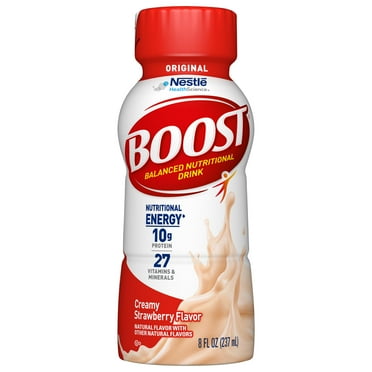 Pack of 2 - Boost Original Ready To Drink Nutritional Drink, Creamy Strawberry, 8 Fl Oz (Pack Of 24)