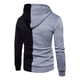 thumbnail image 3 of CVLIFE mens casual color block chaqueta con capucha suéter con cremallera con bolsillo manga larga chaqueta deportiva para fitness CVLIFE Casual suelto, 3 of 3