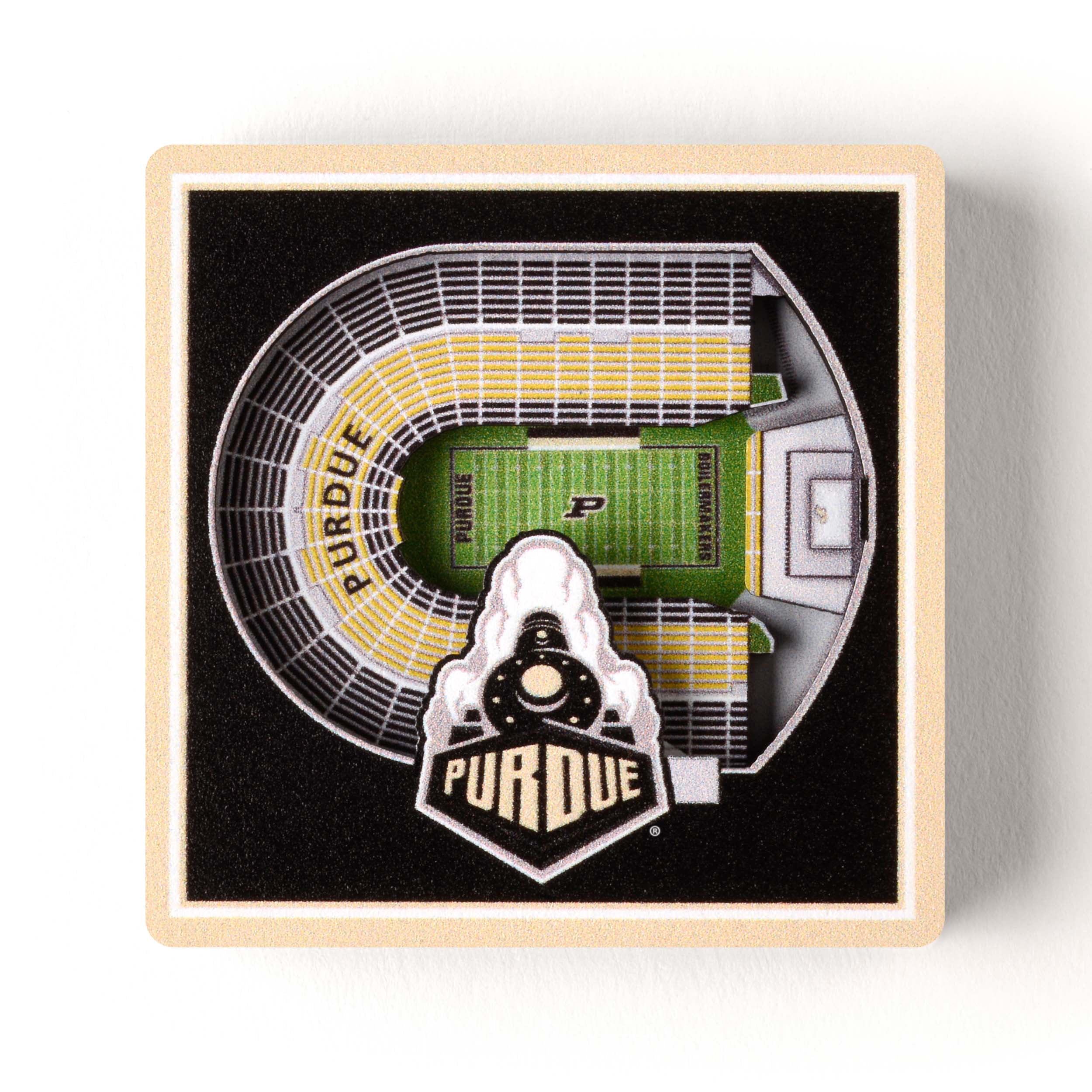 YouTheFan NCAA Purdue Boilermakers 3D StadiumView Magnet