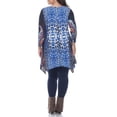 thumbnail image 2 of White Mark Womens Marlene Tunic Blouse, Multicoloured, Plus Size, 2X, 2 of 2