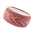 thumbnail image 4 of Diadema de Invierno para Mujer Perfecl Calentadores de Orejas para Niñas Tejido Grueso Rosa, 4 of 8