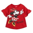thumbnail image 2 of Disney Minnie Mouse Little Girls T-Shirt Bike Shorts and Scrunchie 3 Piece Outfit Set Infant to Big Kid, 2 of 5