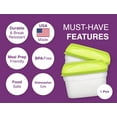 thumbnail image 3 of Arrow Food Storage Containers with Lids for Freeze, 1 Pint, 2 Cups, 10 Pack, 3 of 8
