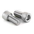 thumbnail image 2 of 1/4-20 x 1/2" Socket Head Cap Screws, Allen Socket Drive, Stainless Steel 18-8 (304), Full Thread, Bright Finish, Machine Thread, 25 PCS, 2 of 4