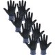 thumbnail image 1 of Protección de Guantes Usos Rudos, MXGVM-009, 4 Pares, M, Gris/Negro, 140mm x 220mm, 350°F/176°C, Nylon,HPPE,Nitrilo, CE EN388 Nivel 5., Guantes de Cocina, Gaunt, 1 of 3