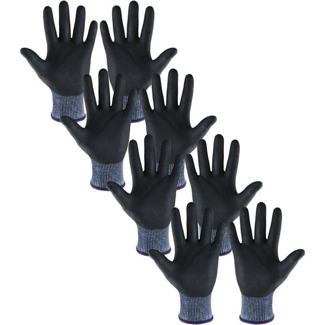 Guantes de protección VentDepot GlovesBlue 4 Pares XL nitrilo HPPE Nivel 5
