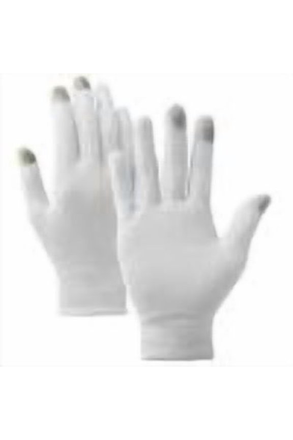 Men and Women's Winter Gloves Solid Color Outdoor Work Dirtproof with Fleece Lining Warm Stretched Thick Knitted Material Thermal(White,Free Size)