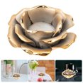 thumbnail image 3 of Rose Candlestick Romantic Flower Shaped Candle Holder Ceramic Candle Cup, 3 of 8