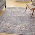 thumbnail image 4 of Nicole Curtis Machine Washable Series 1 Persian Blue/Multi 6' x 9' Area Rug, (6x9), 4 of 12