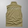 thumbnail image 5 of purcolt Men's Utility Fishing Vest Lightweight Quick Day Mesh Travel Cargo Vest Outdoor Hiking Work Photo Vests with Multi Pockets, 5 of 8