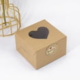 thumbnail image 3 of opvise 10Pcs Cupcake Box Visible Food Grade Mini Individual Cake Packing Case, 3 of 8