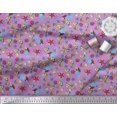 thumbnail image 2 of Soimoi Moss Georgette Fabric Fish,Mermaid & Starfish Ocean Fabric Prints by Yard 42 Inch Wide, 2 of 3