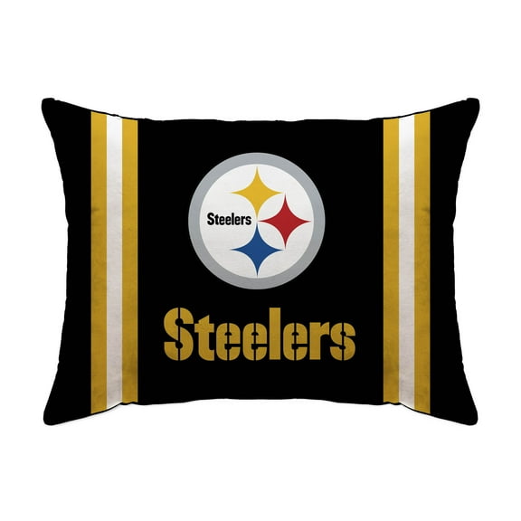 Pittsburgh Steelers 20" x 26" Standard Stripe Logo Micro Plush Bed Pillow Cover