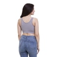 thumbnail image 2 of Women's Maternity Bra Slim Crop Top Lounge Wear, XS, Taupe Grey, by Ambesonne, 2 of 3