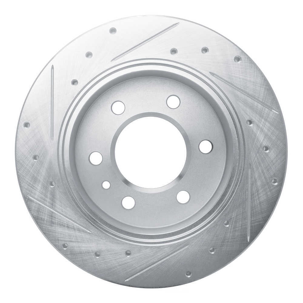Dynamic Friction Company 631-63175R DFC Brake Rotor - Drilled And Slotted - Silver