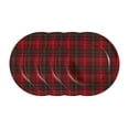 thumbnail image 2 of Assiette de présentation Holiday Time de couleur rouge - Pack de 4, 2 of 2